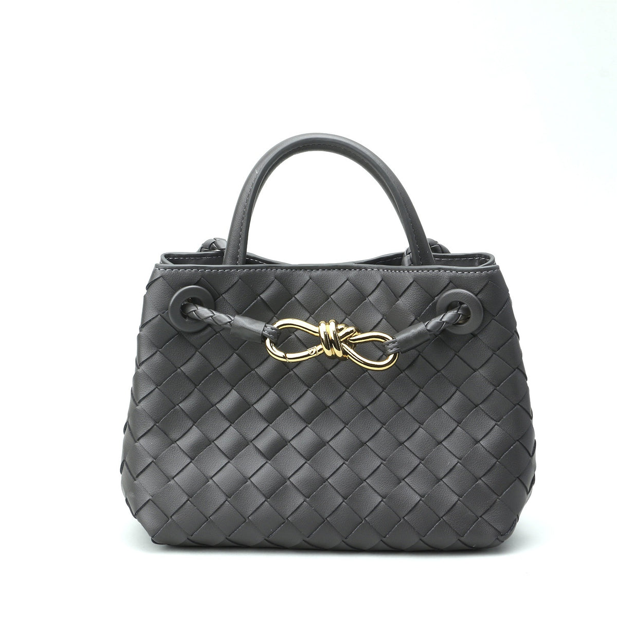 Premium Woven Cowhide Leather Handbag – Shoulder & Crossbody