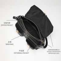 Genuine Leather Messenger Bag – Vintage Cowhide Shoulder & Handbag