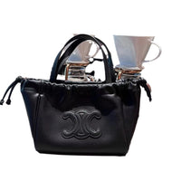 Vintage Cowhide Arch Tote Bag Women Shoulder Handbag Crossbody