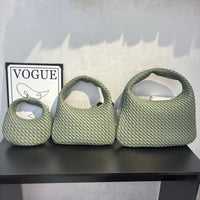 Women’s Woven Leather Round Bag – Handcrafted Handbag & Crossbody