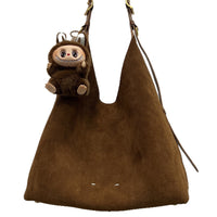 Nubuck Leather Tote Bag for Women – Large Capacity Shoulder & Handbag