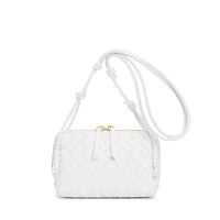 Mini Woven Leather Square Bag – Women Shoulder Crossbody Handbag