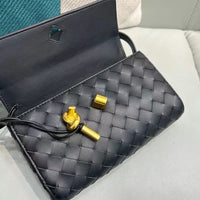 Premium Cowhide Leather Woven Mini Shoulder Bag – Crossbody & Handbag