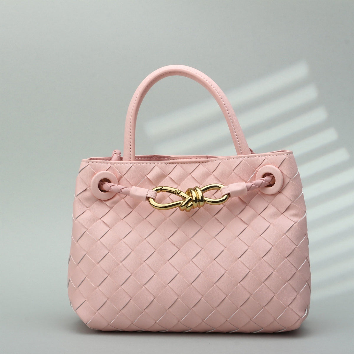 Premium Woven Cowhide Leather Handbag – Shoulder & Crossbody