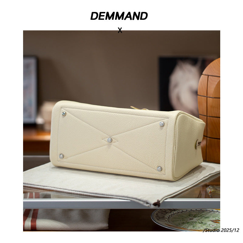 Large Capacity Cowhide Leather Tote Bag