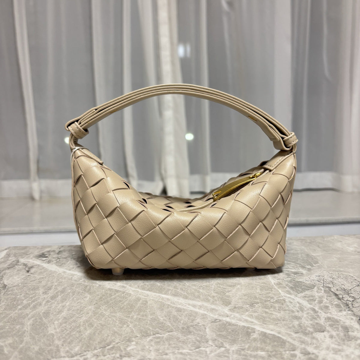 Woven Leather Mini Handbag – Women Shoulder Crossbody Bag