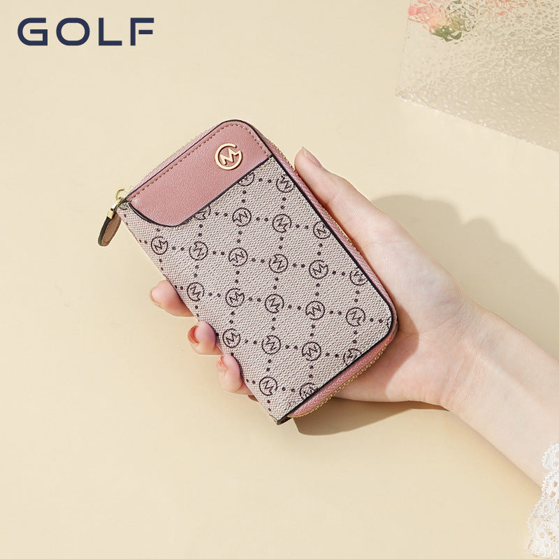 Women’s Printed Key Holder Wallet – Zipper Coin and Key Case