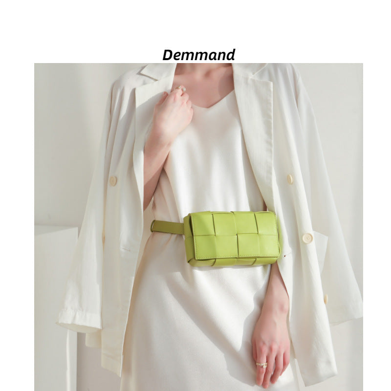 Woven Envelope Crossbody Bag – Small Square Handbag