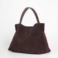 Women’s Nubuck Leather Shoulder Bag – Casual Handbag and Crossbody Bag