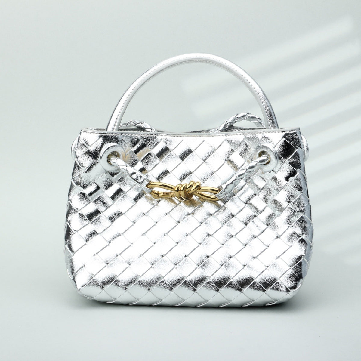 Premium Woven Cowhide Leather Handbag – Shoulder & Crossbody