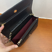 Quilted Cowhide Leather Mini Crossbody Bag