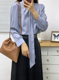 Women’s Drawstring Leather Hobo Bag – Large Capacity Shoulder Handbag