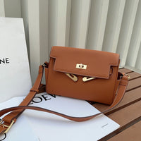 Women’s Pebbled Leather Kelly Messenger Bag – Handbag, Shoulder & Crossbody