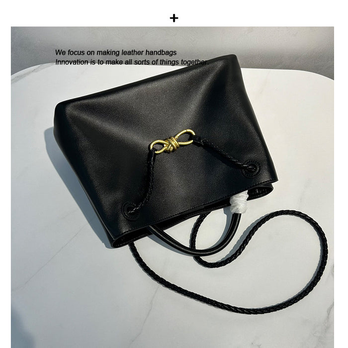 Large Capacity Cowhide Leather Tote Bag for Women