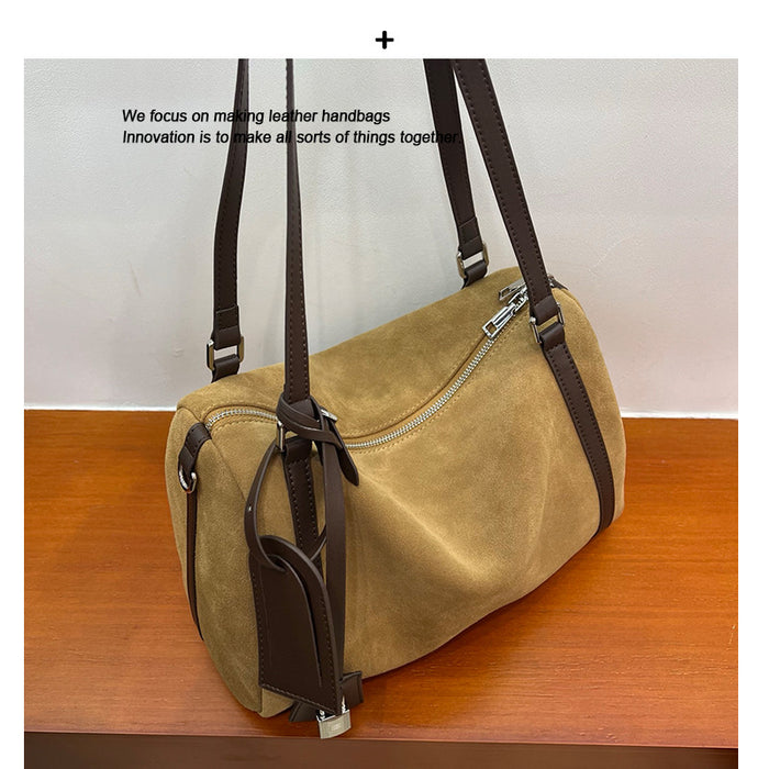 Vintage Nubuck Suede Tote Bag for Women