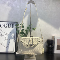 Woven Leather Luxury Handbag Women Crossbody Shoulder Bag