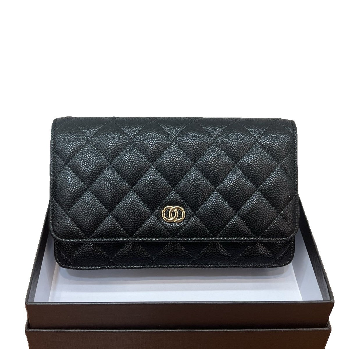 Quilted Cowhide Leather Mini Crossbody Bag