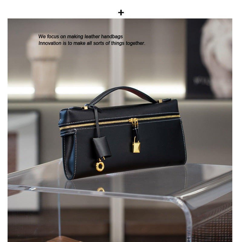 Mini Leather Box Bag Women Crossbody Shoulder Handbag