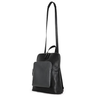 Genuine Leather Backpack – Large Capacity Crossbody & Shoulder Bag