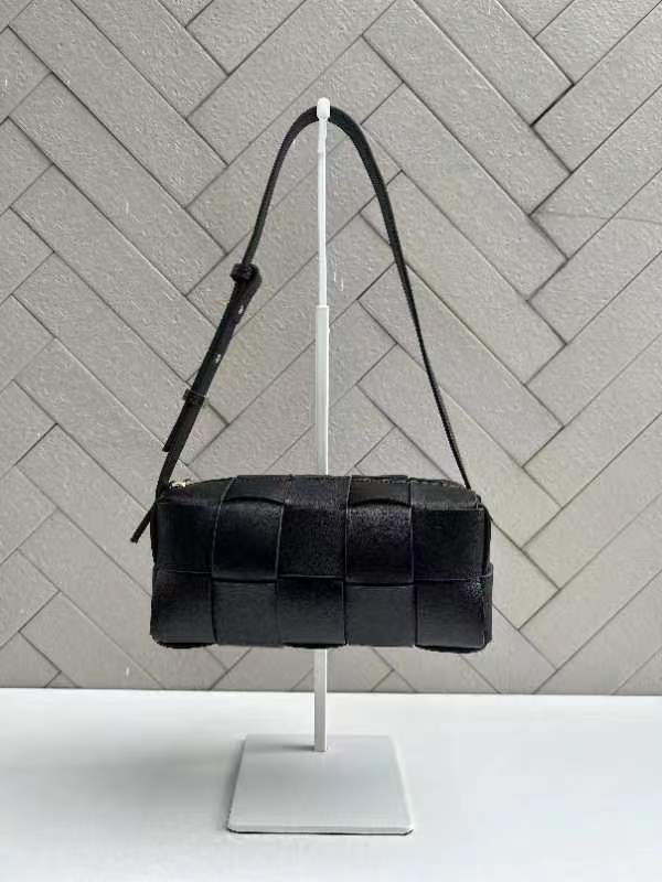 Women’s Leather Woven Mini Pillow Bag – Handbag, Shoulder & Crossbody