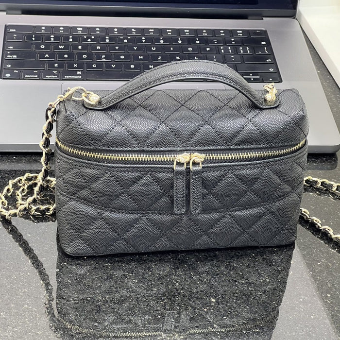 Mini Cowhide Leather Shoulder Bag