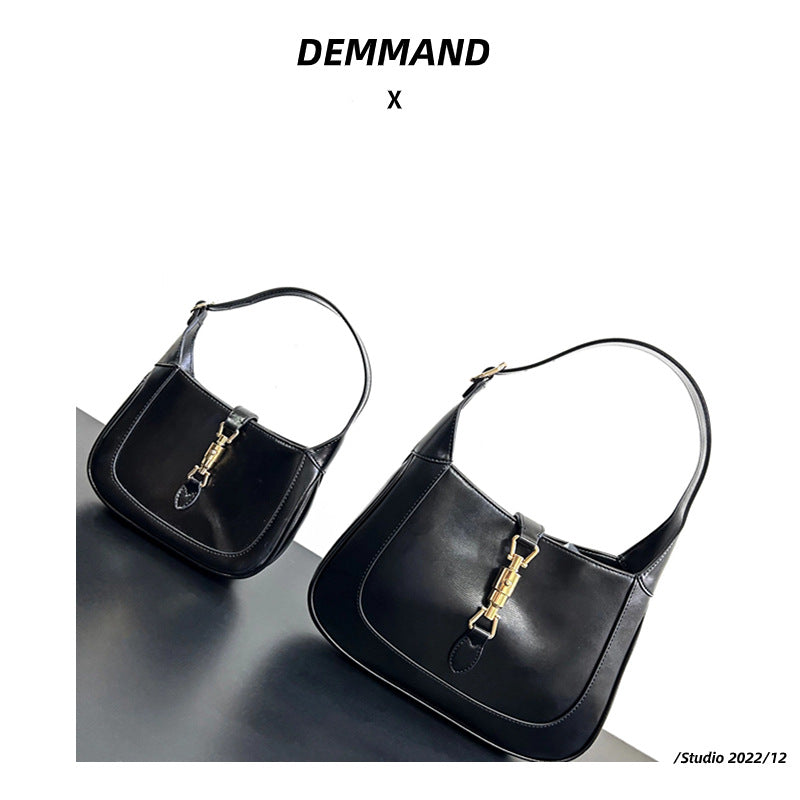 Minimalist Leather Shoulder Bag Women Underarm Crossbody Bag