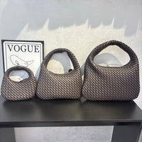 Women’s Woven Leather Round Bag – Handcrafted Handbag & Crossbody