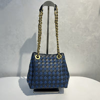 Women’s Handwoven Leather Chain Bag – Parachute Crossbody & Shoulder