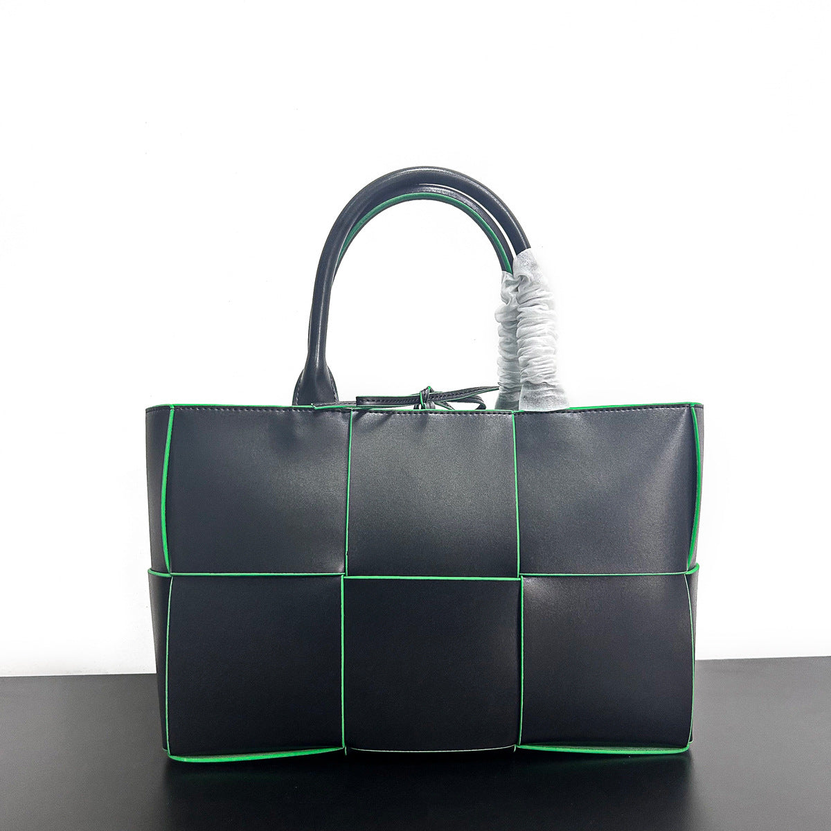 Women’s Woven Leather Tote Bag – Large Handbag Shoulder & Crossbody