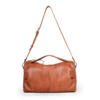 Women’s Genuine Leather Shoulder Bag – Vintage Folded Design