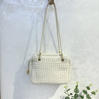 Women’s Handwoven Leather Camera Bag – Vintage Shoulder & Handbag