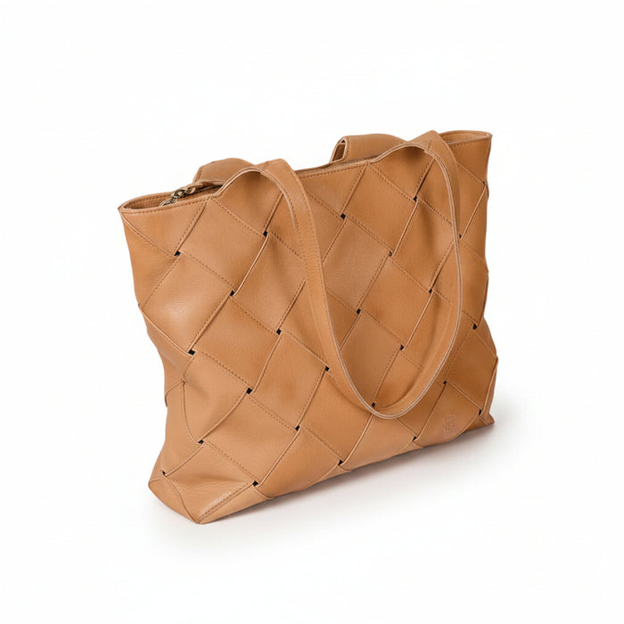 Genuine Leather Tote Bag – Large Capacity Shoulder & Handbag
