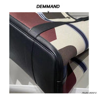 Graffiti Canvas Leather Tote Bag – Large Capacity Garden Bag