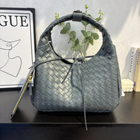 Woven Leather Shoulder & Tote Bag