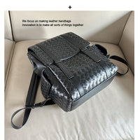 Women’s Leather Business Backpack – Large Capacity Travel Bag