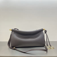 Minimalist Cowhide Leather Shoulder Bag – Square Handbag