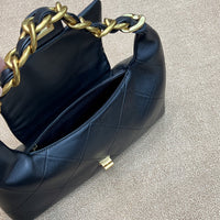 Large Leather Chain Shoulder Bag Women Crossbody Handbag