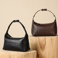 Handmade Sheepskin Shoulder Bag – Woven Elegant Handbag