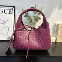 Woven Leather Shoulder & Tote Bag