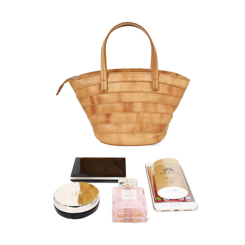 Women’s Genuine Leather Shoulder Bag – Handheld Shell Bag