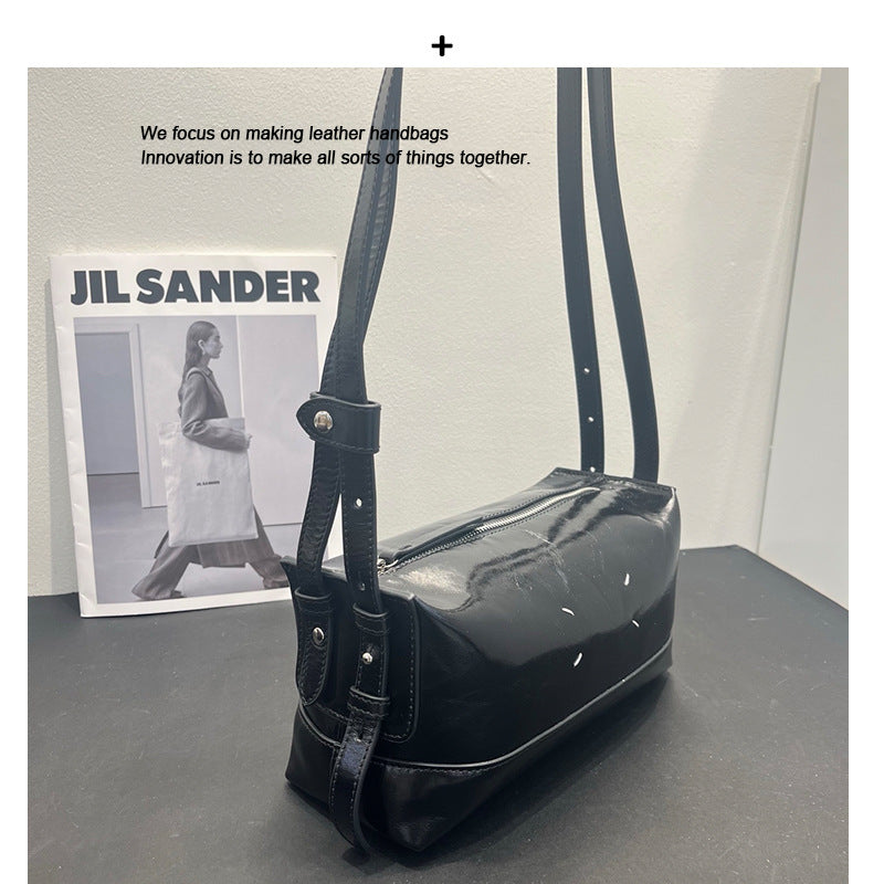 Soft Leather Crossbody Bag – Casual Women Shoulder Handbag