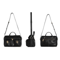 Genuine Leather Messenger Bag – Vintage Cowhide Shoulder & Handbag