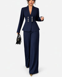 Women’s Double-Breasted Pantsuit