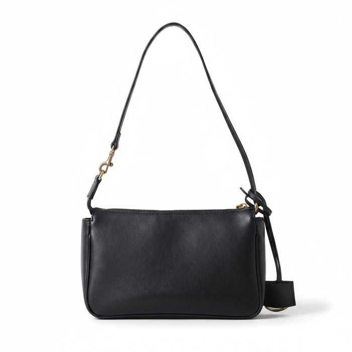 Minimal Leather Shoulder Bag – Everyday Crossbody Tote