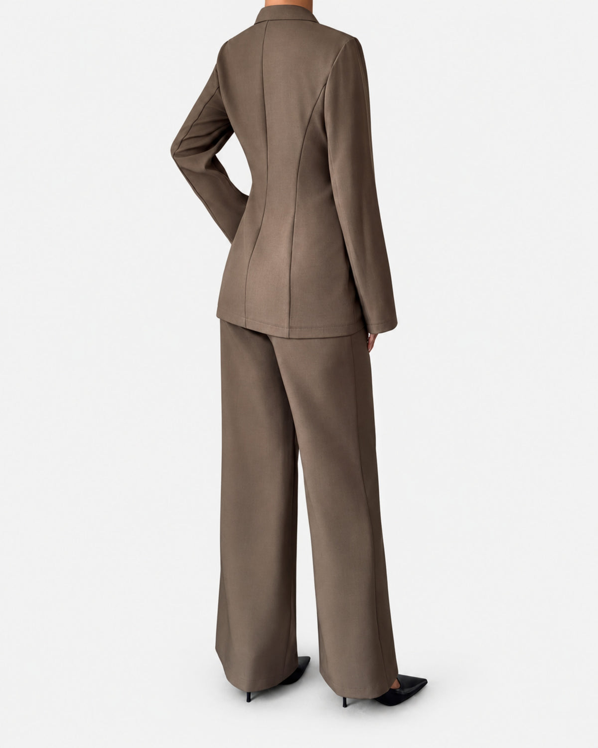 Women’s Belted Wide-Leg Pantsuit