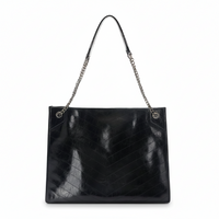 Vintage Leather Tote Bag – Large Shoulder Hobo Bag