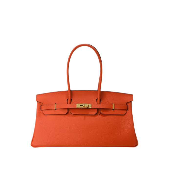Large Cowhide Handbag – Minimal Crossbody Tote